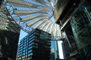 Alu-Pulverbeschichtung für das Sony Center